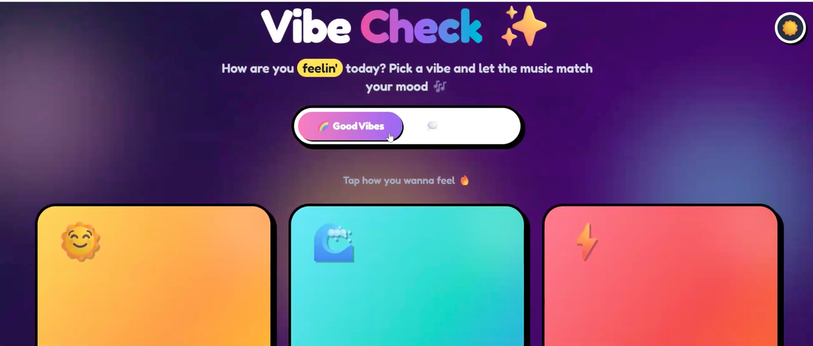 Vibe Check, a student project